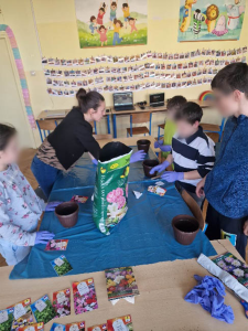 Izrada papirnatih ukrasa,  sadnja biljaka i društvene igre u Našicama
